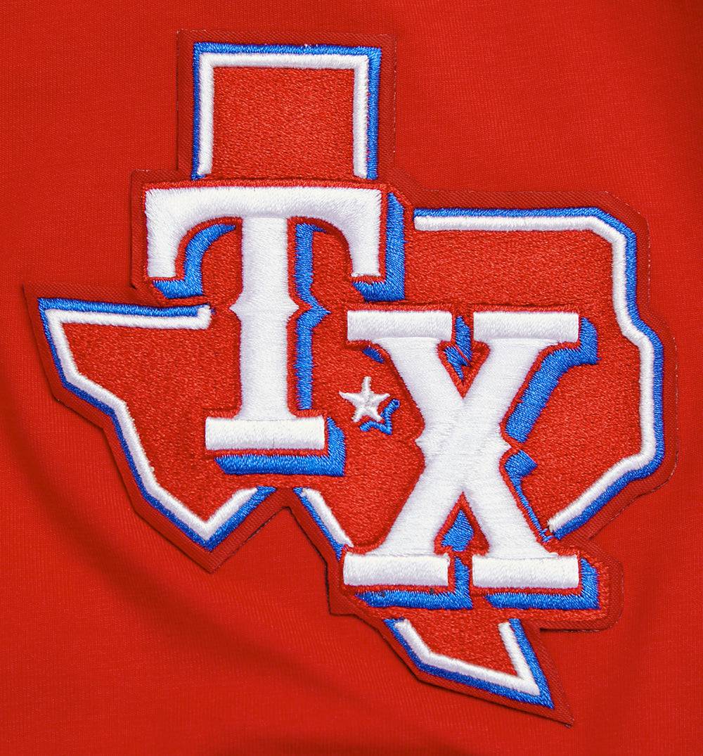 MLB TEXAS RANGERS SCRIPT TAIL MEN'S TOPS (RED)