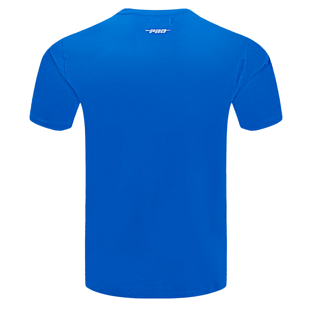 CAMISETAS DE HOMBRE MLB TEXAS RANGERS CON LETRAS EN LA COLA (AZUL REAL)
