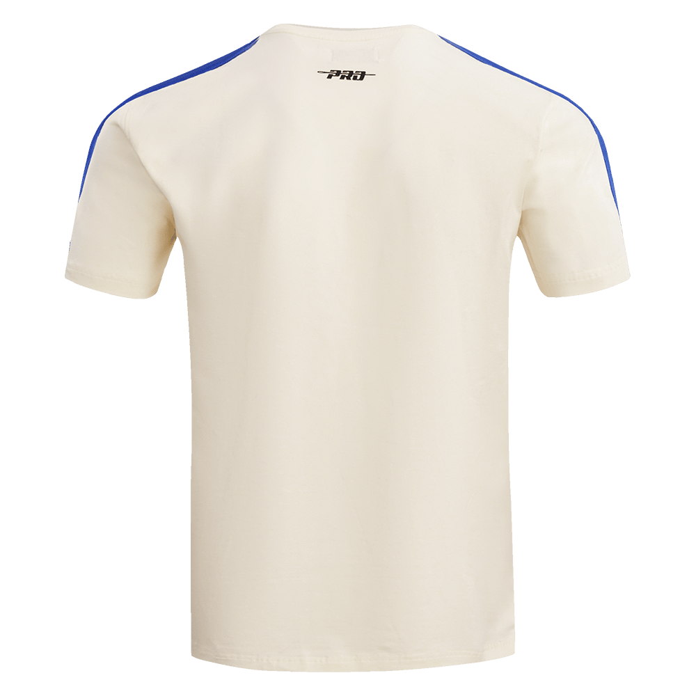 MLB TEXAS RANGERS RETRO CLASSIC MEN'S STRIPED TOP (EGGSHELL/ ROYAL BLUE)