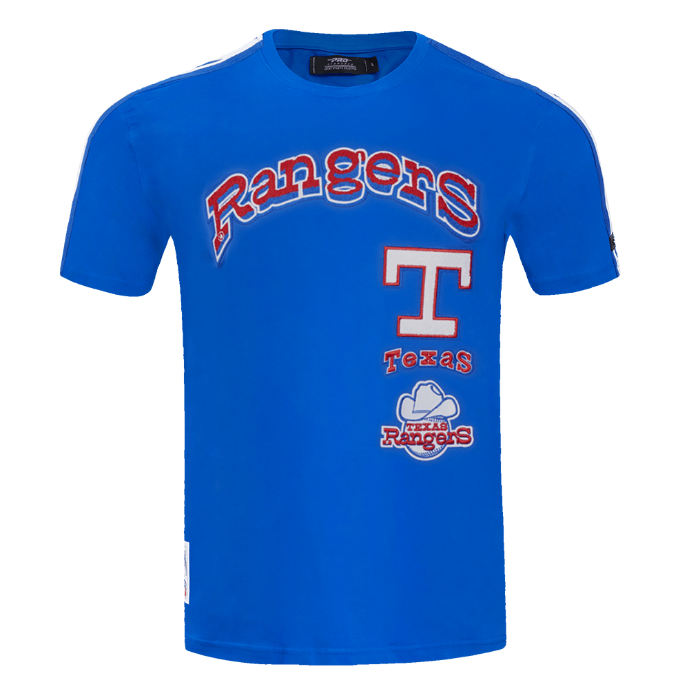 MLB TEXAS RANGERS RETRO CLASSIC MEN'S STRIPED TOP (ROYAL BLUE)