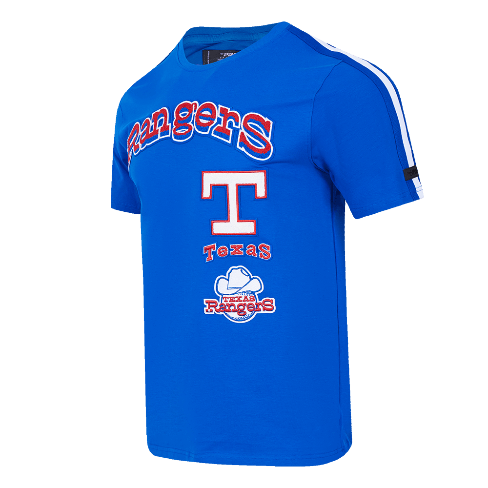 MLB TEXAS RANGERS RETRO CLASSIC MEN'S STRIPED TOP (ROYAL BLUE)