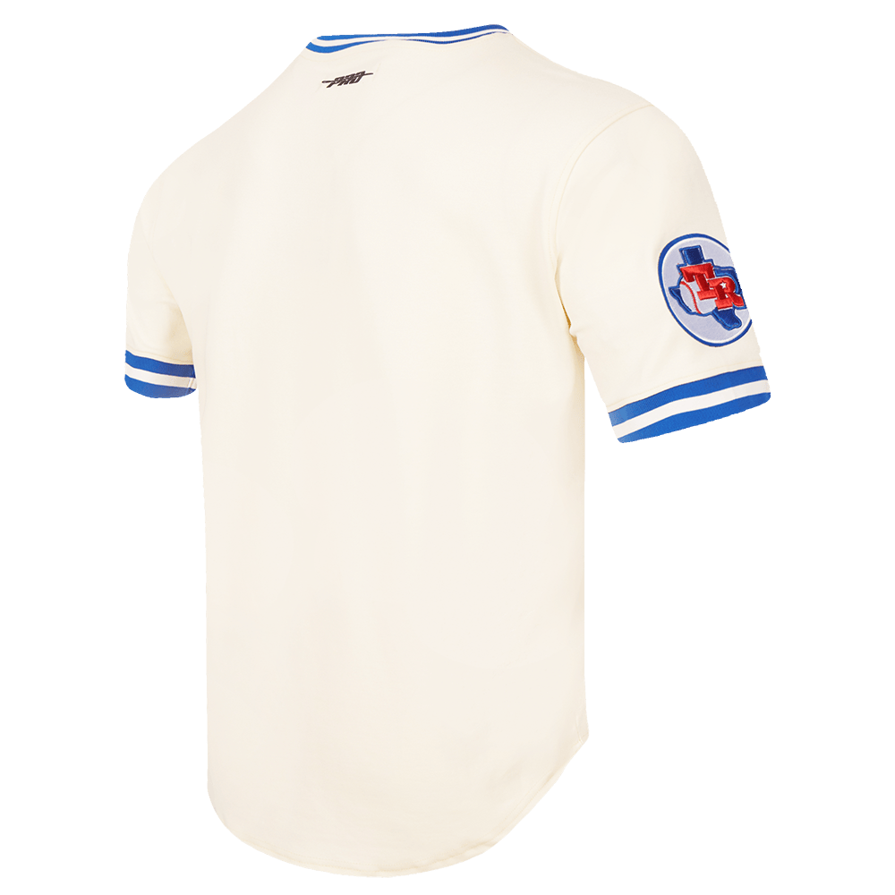 MLB TEXAS RANGERS RETRO CLASSIC MEN'S TOP (EGGSHELL/ ROYAL BLUE)