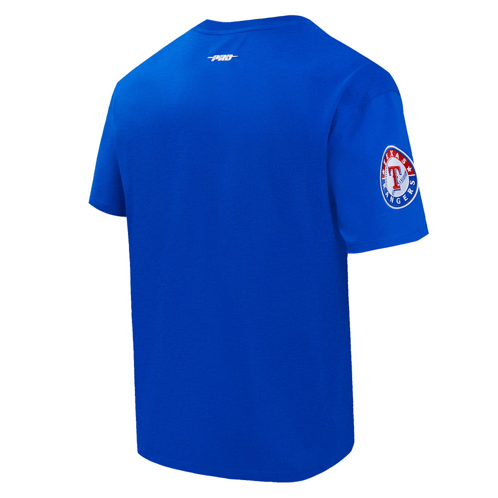 MLB TEXAS RANGERS TURN IT UP MEN'S CJ DROP SHOULDER TEE (ROYAL BLUE)