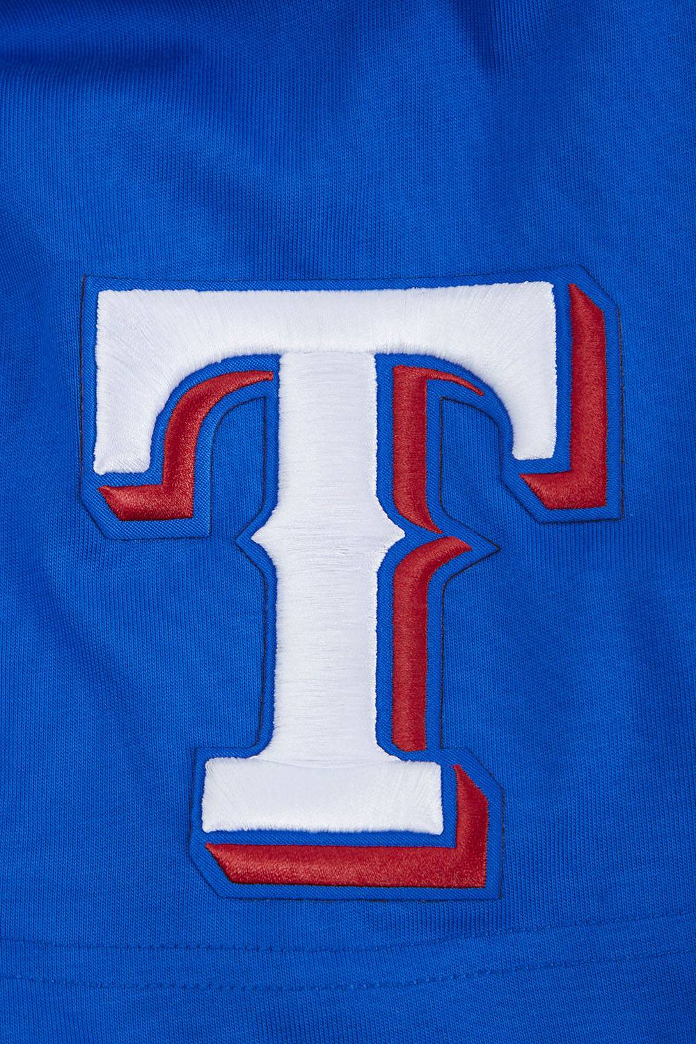 MLB TEXAS RANGERS TURN IT UP MEN'S CJ DROP SHOULDER TEE (ROYAL BLUE)