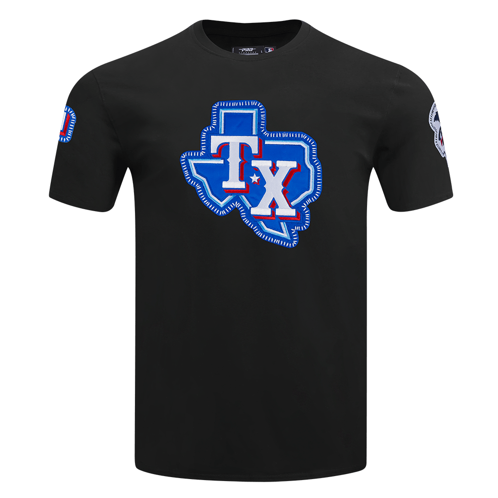 MLB TEXAS RANGERS DIY PICK STITCH MEN'S SJ TEE (BLACK)