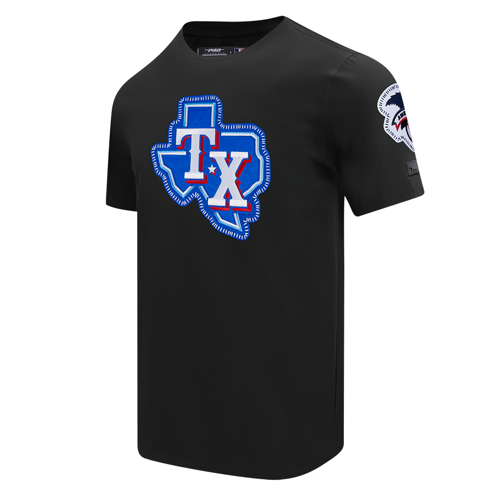 MLB TEXAS RANGERS DIY PICK STITCH MEN'S SJ TEE (BLACK)