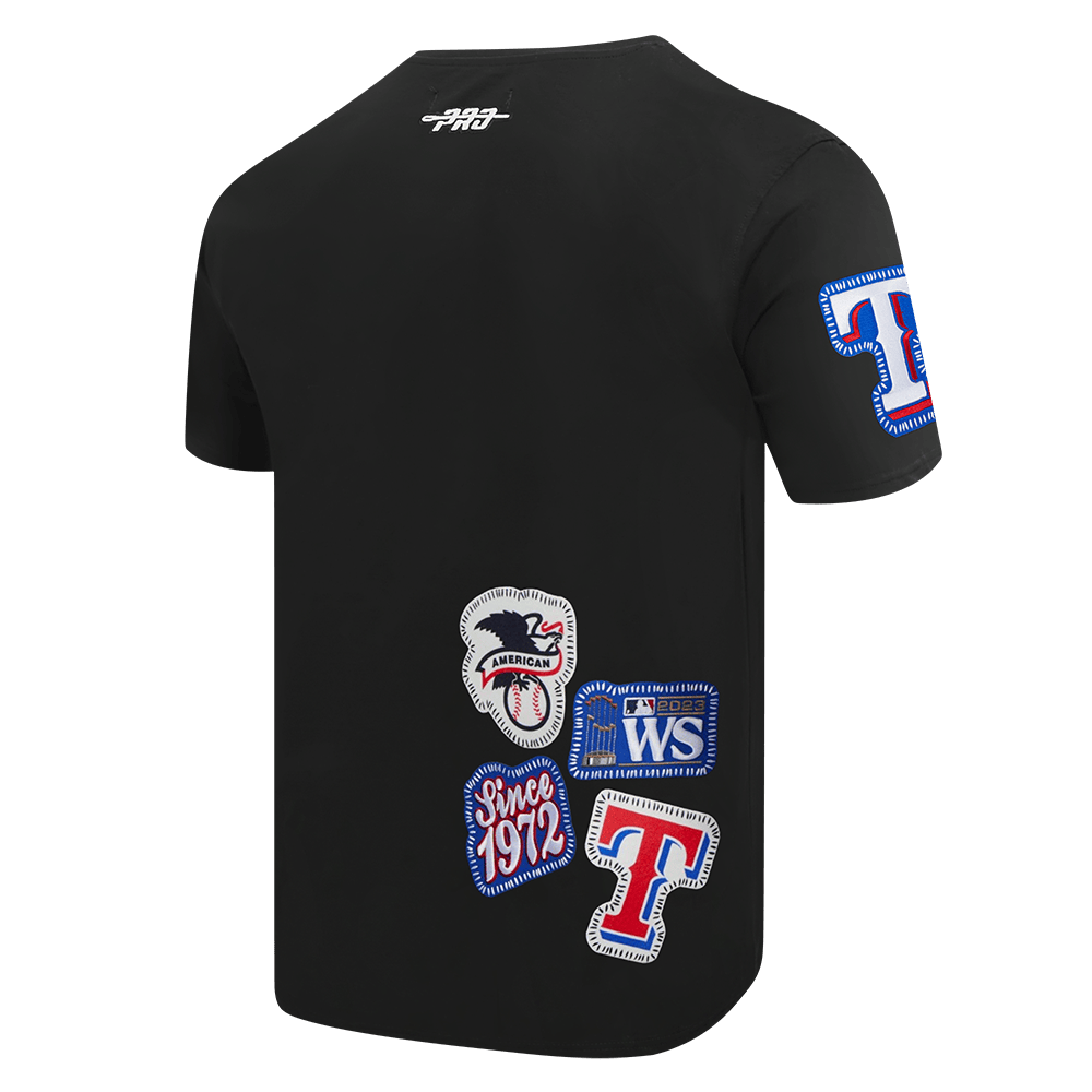 MLB TEXAS RANGERS DIY PICK STITCH MEN'S SJ TEE (BLACK)
