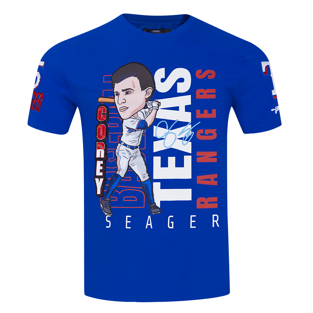 MLB TEXAS RANGERS COREY SEAGER #5 REMIX AVATAR SINGLE JERSEY MEN'S TOP (ROYAL BLUE)