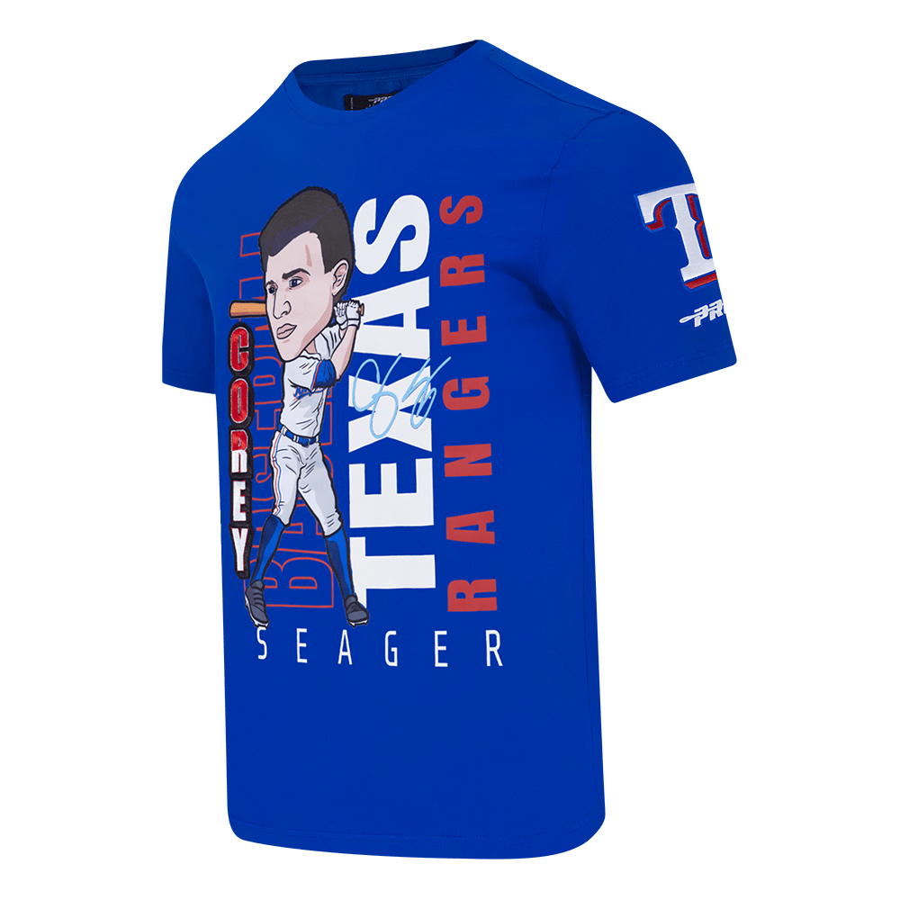 MLB TEXAS RANGERS COREY SEAGER #5 REMIX AVATAR SINGLE JERSEY MEN'S TOP (ROYAL BLUE)