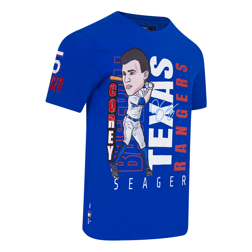 MLB TEXAS RANGERS COREY SEAGER #5 REMIX AVATAR SINGLE JERSEY MEN'S TOP (ROYAL BLUE)