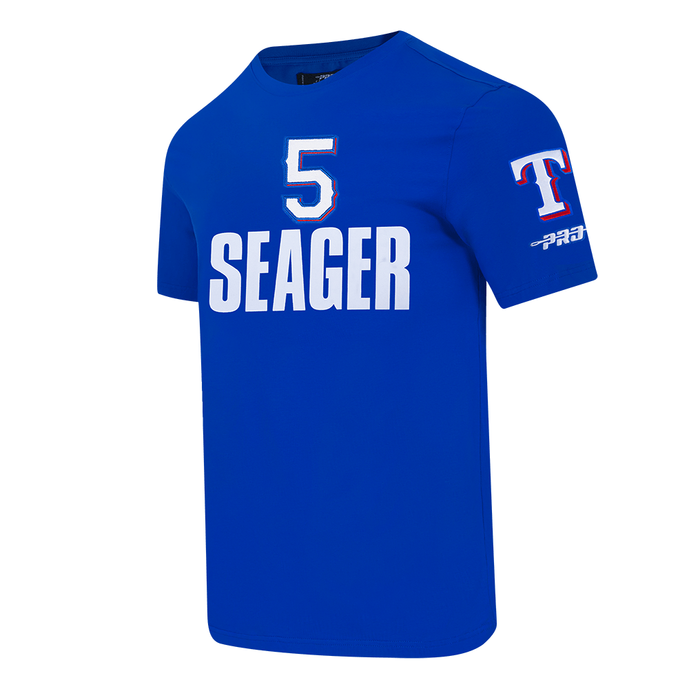 MLB TEXAS RANGERS COREY SEAGER #5 CLASSIC MEN'S SINGLE JERSEY MEN'S TOP (ROYAL BLUE)