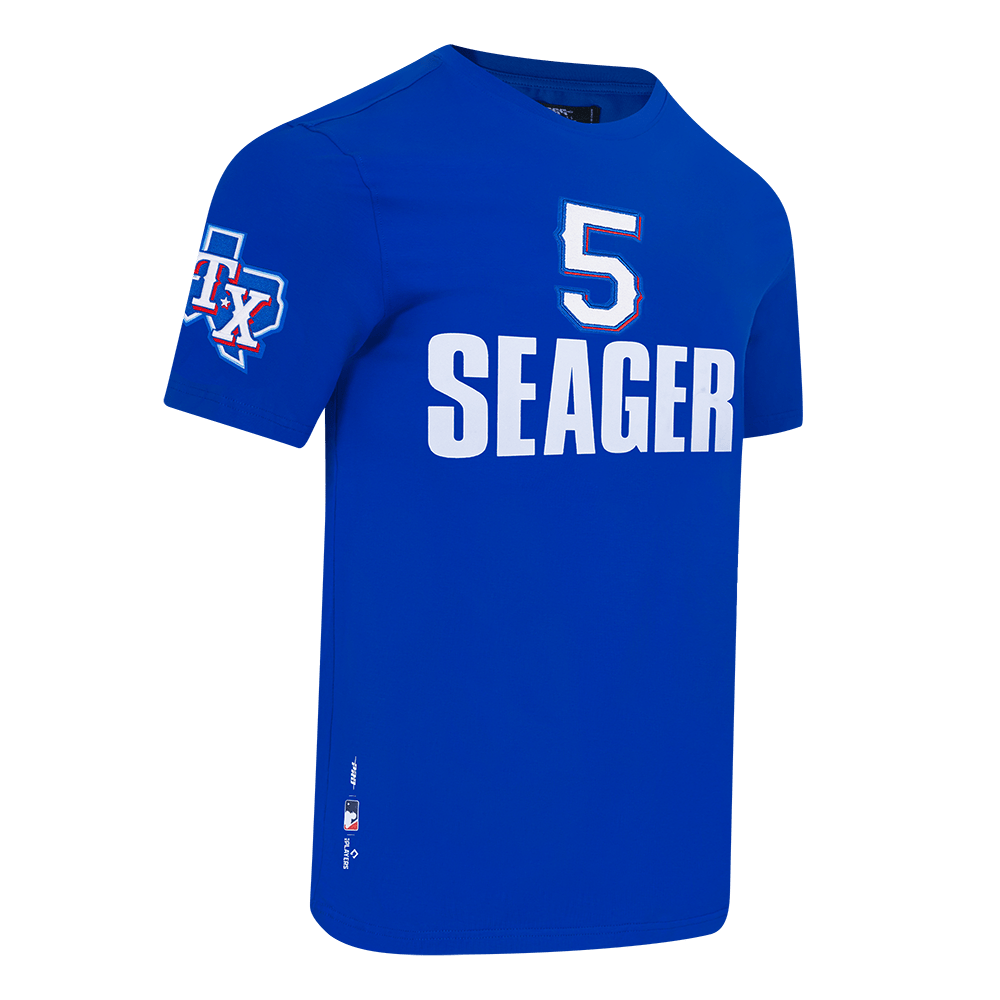 MLB TEXAS RANGERS COREY SEAGER #5 CLASSIC MEN'S SINGLE JERSEY MEN'S TOP (ROYAL BLUE)