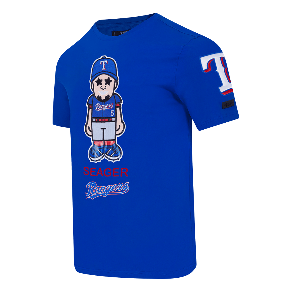 MLB TEXAS RANGERS COREY SEAGER #5 AVATAR MEN'S SJ TEE (ROYAL BLUE)