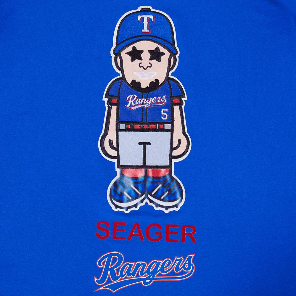 MLB TEXAS RANGERS COREY SEAGER #5 AVATAR MEN'S SJ TEE (ROYAL BLUE)