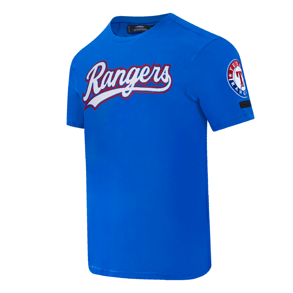 MLB TEXAS RANGERS CLASSIC CHENILLE MEN'S S/S TEE (ROYAL BLUE)