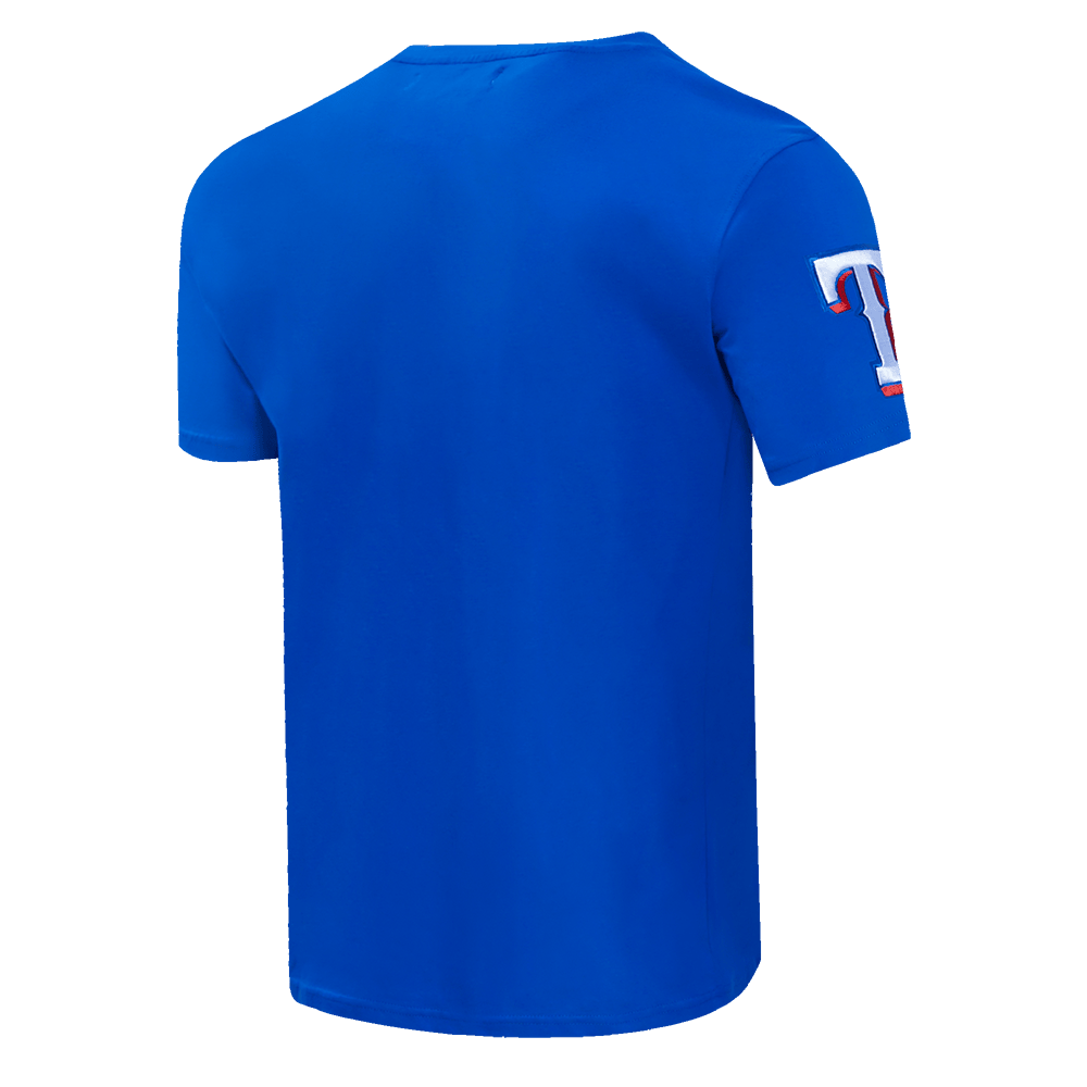 MLB TEXAS RANGERS CLASSIC CHENILLE MEN'S S/S TEE (ROYAL BLUE)