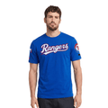 MLB TEXAS RANGERS CLASSIC CHENILLE MEN'S S/S TEE (ROYAL BLUE)