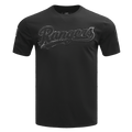 MLB TEXAS RANGERS TRIPLE BLACK SINGLE JERSEY TEE (TRIPLE BLACK)