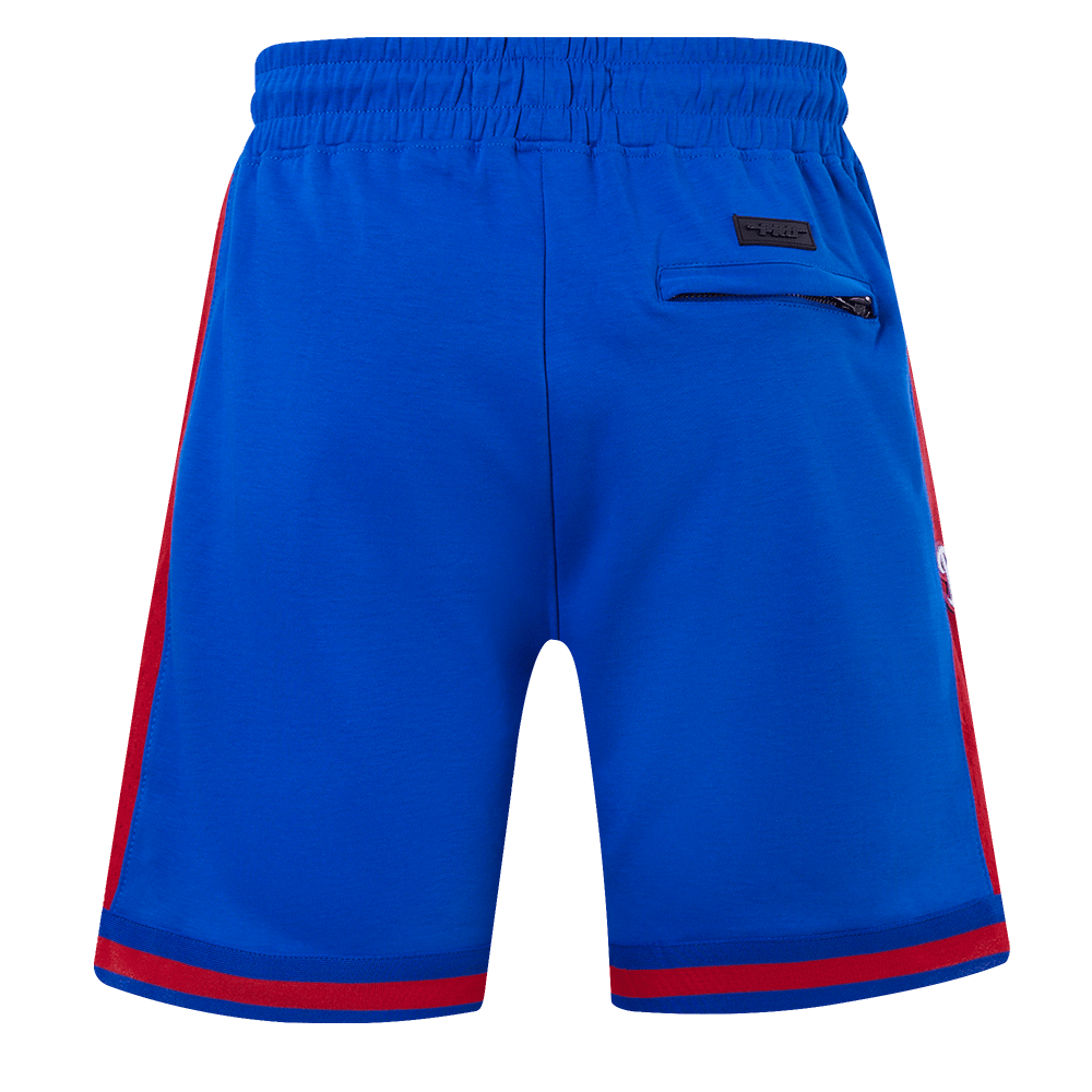 PANTALÓN CORTO DOBLE PUNTO 2.0 MLB TEXAS RANGERS SCRIPT TAIL PARA HOMBRE (AZUL REAL/ROJO)
