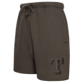 MLB TEXAS RANGERS NEUTRAL MEN'S FLC SHORT (DARK TAUPE)
