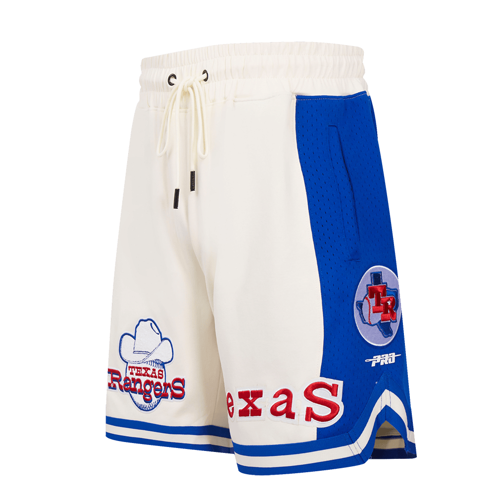 MLB TEXAS RANGERS RETRO CLASSIC MEN'S 2.0 SHORT (EGGSHELL/ROYAL BLUE)