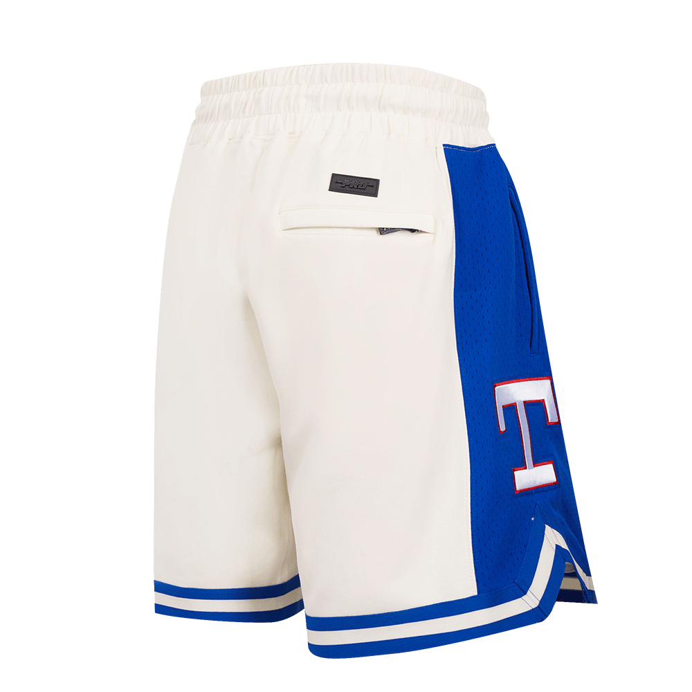 MLB TEXAS RANGERS RETRO CLASSIC MEN'S 2.0 SHORT (EGGSHELL/ROYAL BLUE)