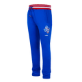PANTALÓN DE CHÁNDAL DE FELPA ACANALADA PARA HOMBRE MLB TEXAS RANGERS SCRIPT TAIL (AZUL REAL/ROJO)