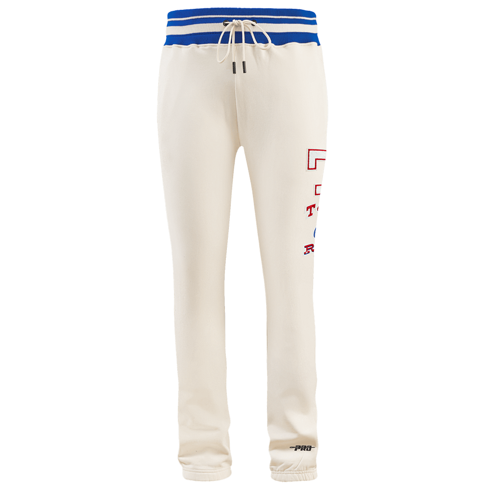 MLB TEXAS RANGERS RETRO CLASSIC MEN'S SWEATPANT (EGGSHELL/ROYAL BLUE)