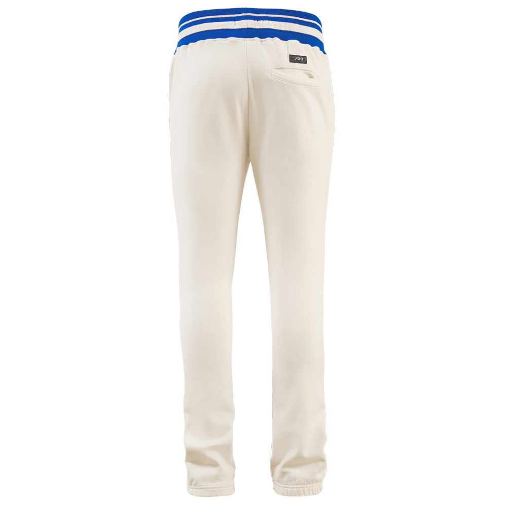 MLB TEXAS RANGERS RETRO CLASSIC MEN'S SWEATPANT (EGGSHELL/ROYAL BLUE)