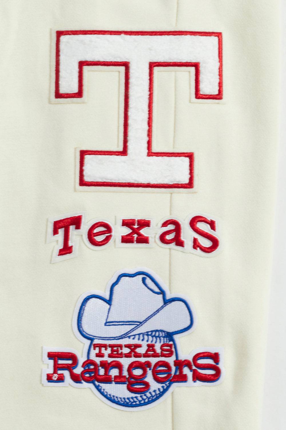 MLB TEXAS RANGERS RETRO CLASSIC MEN'S SWEATPANT (EGGSHELL/ROYAL BLUE)