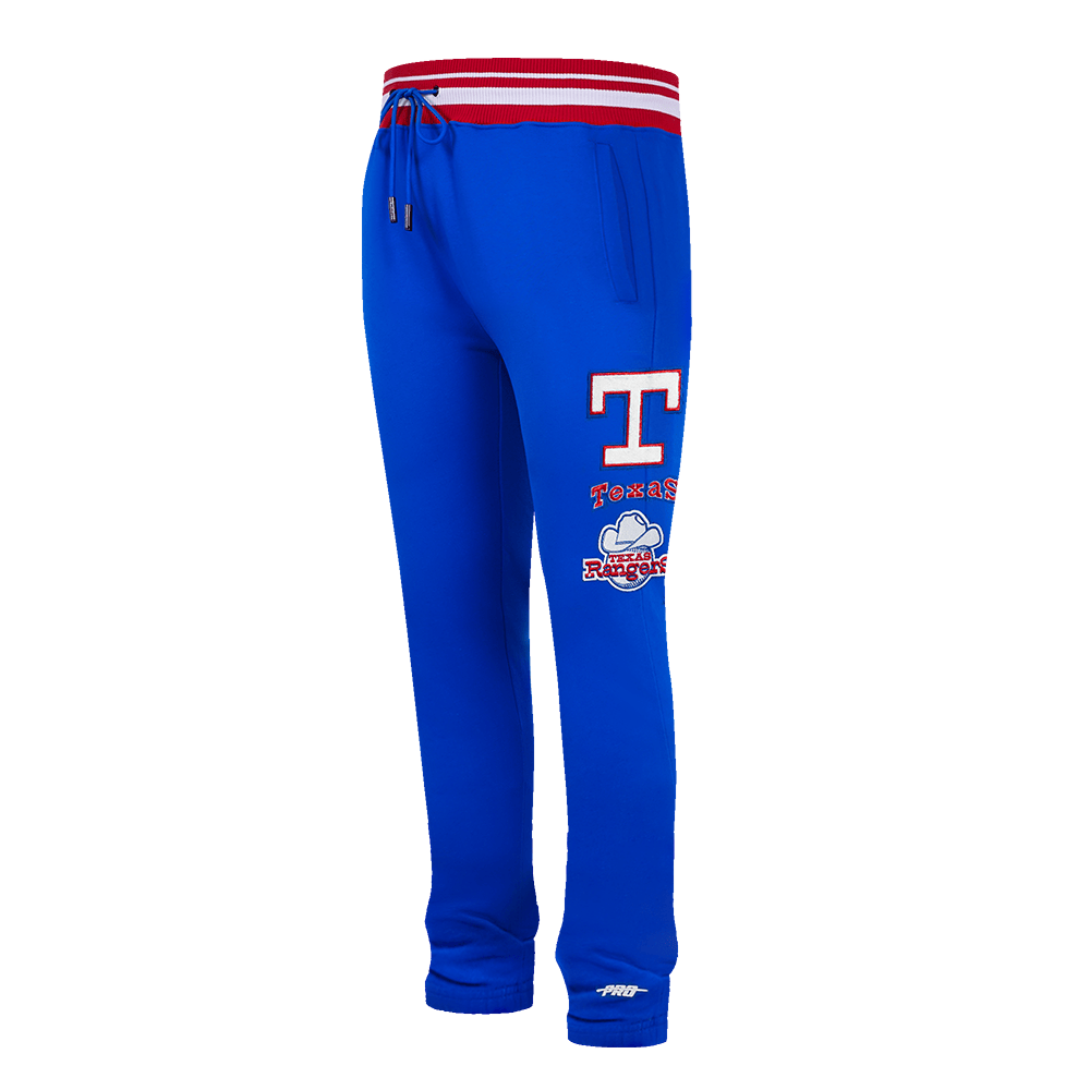 MLB TEXAS RANGERS RETRO CLASSIC MEN'S SWEATPANT (ROYAL BLUE/RED)