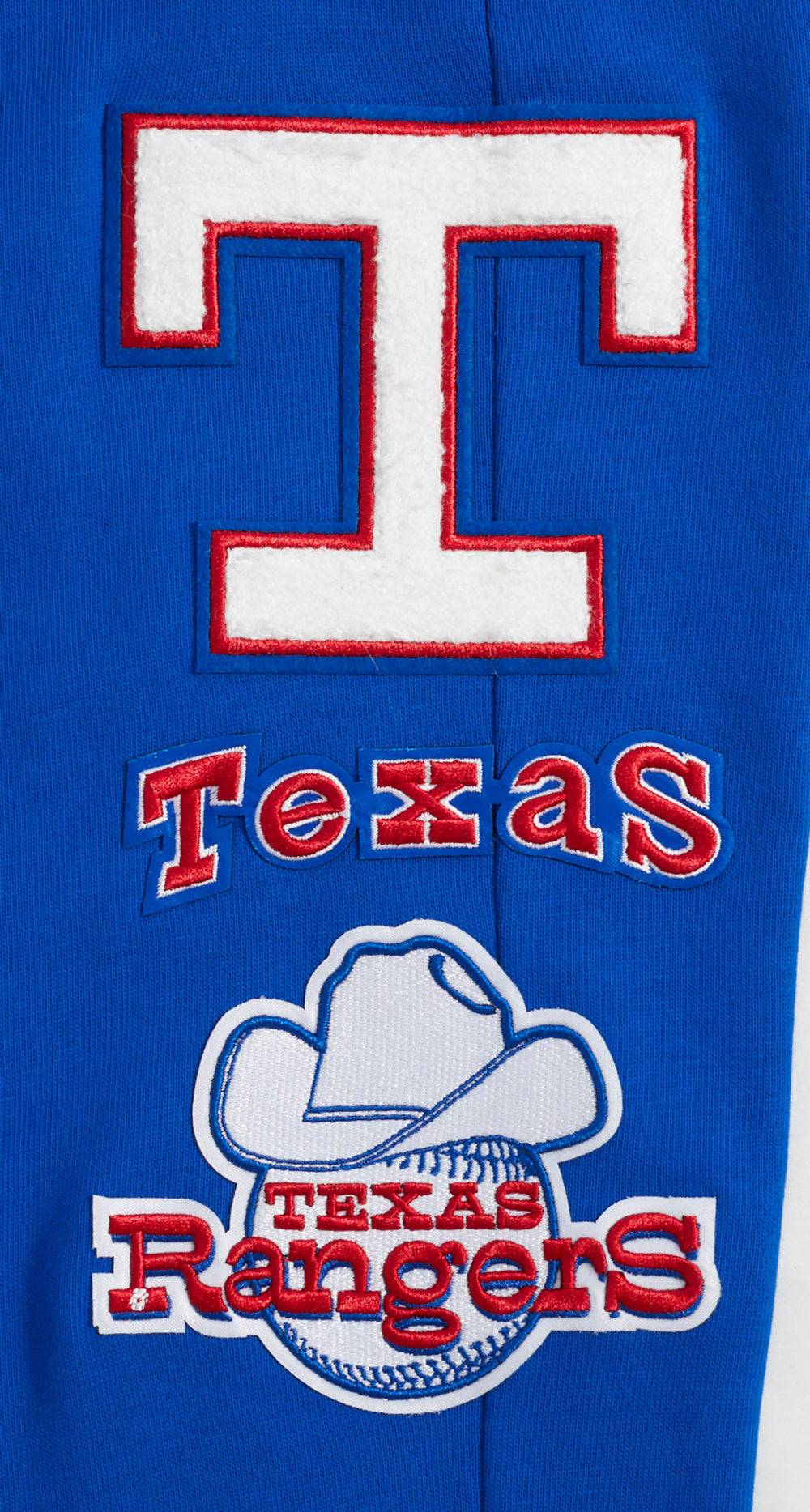 MLB TEXAS RANGERS RETRO CLASSIC MEN'S SWEATPANT (ROYAL BLUE/RED)