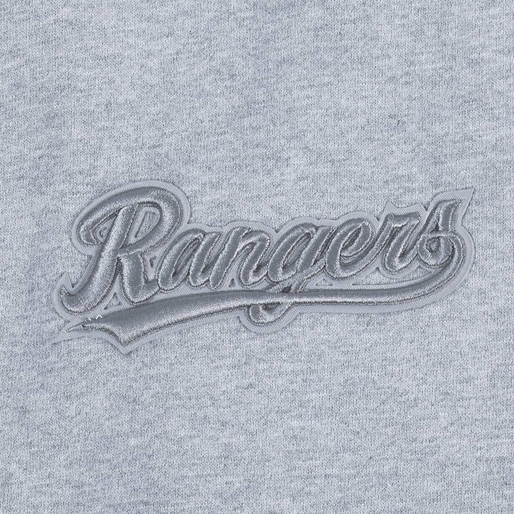 MLB TEXAS RANGERS NEUTRAL MEN'S DROP SHOULDER PULLOVER HOODIE (DARK HEATHER GRAY)
