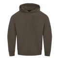 MLB TEXAS RANGERS NEUTRAL MEN'S DROP SHOULDER PULLOVER HOODIE (DARK TAUPE)