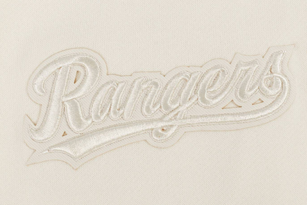 MLB TEXAS RANGERS NEUTRAL MEN'S DROP SHOULDER PULLOVER HOODIE (EGGSHELL)