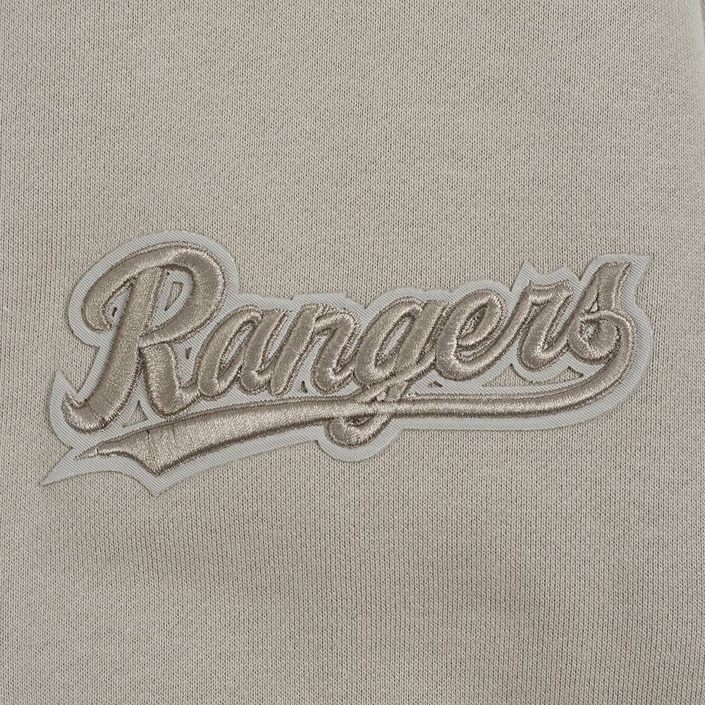 MLB TEXAS RANGERS NEUTRAL MEN'S DROP SHOULDER PULLOVER HOODIE (TAUPE)