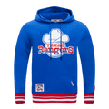 MLB TEXAS RANGERS RETRO CLASSIC MEN'S PULLOVER HOODIE (ROYAL BLUE/RED)