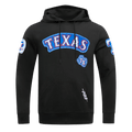MLB TEXAS RANGERS DIY PICK STITCH MEN'S DK PO HOODIE (BLACK)