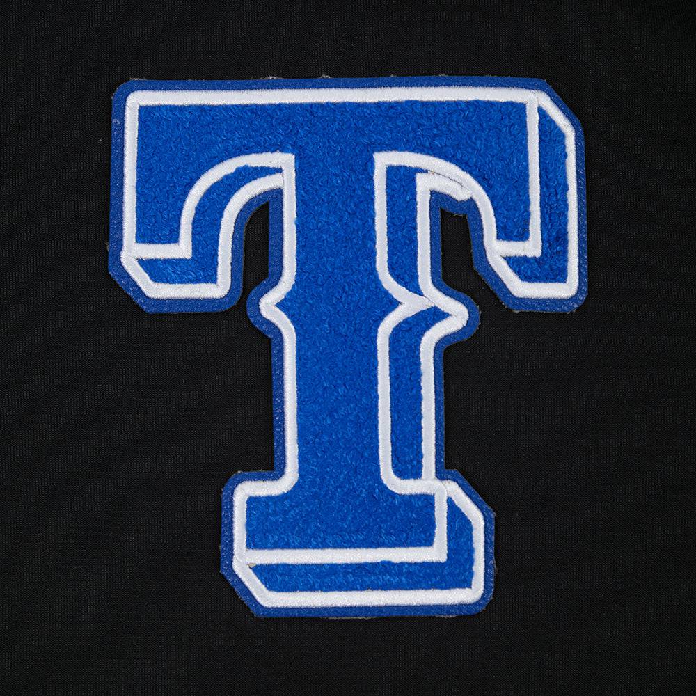 MLB TEXAS RANGERS TC TONAL OUTLINE MEN'S DK FZ PO HOODIE (BLACK)