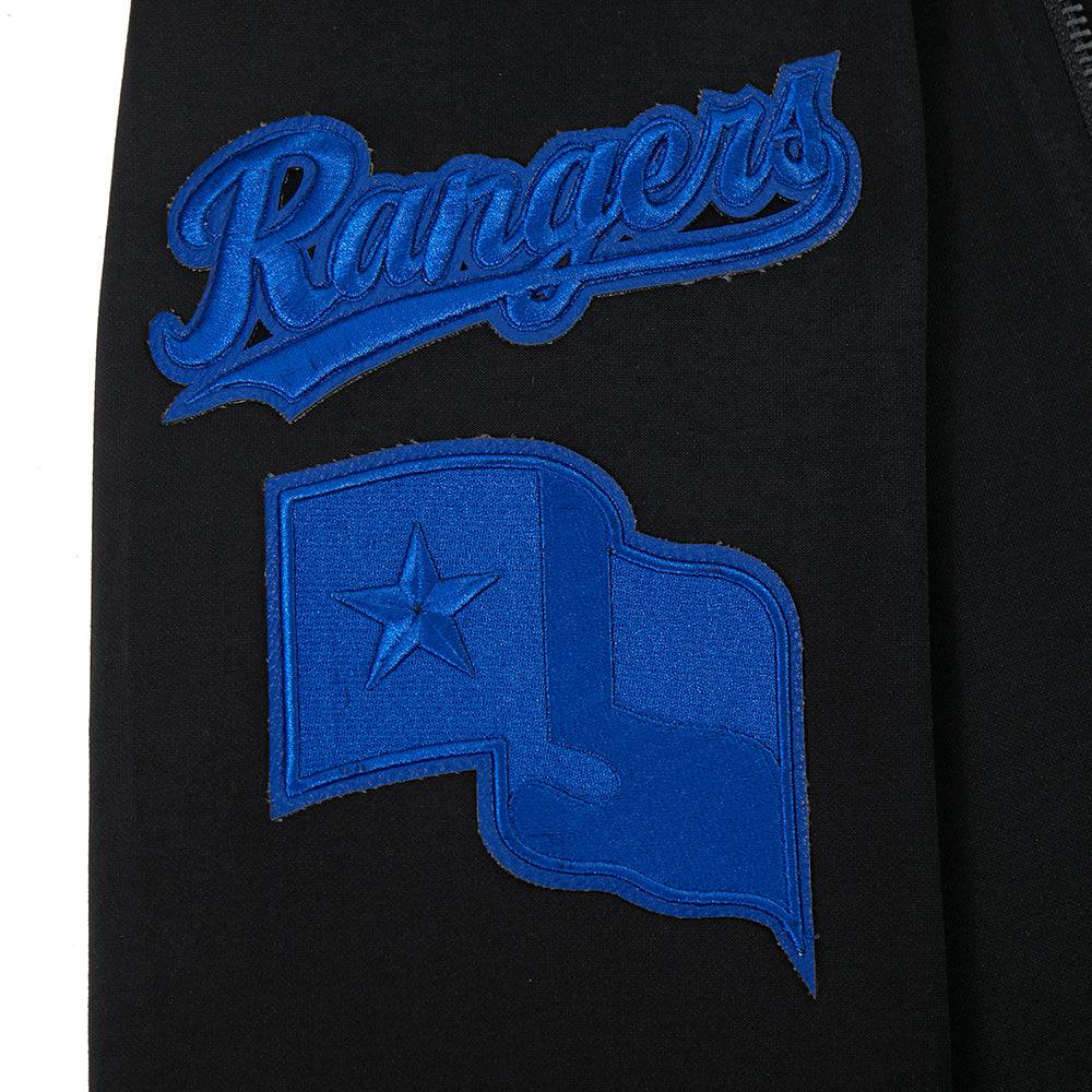 MLB TEXAS RANGERS TC TONAL OUTLINE MEN'S DK FZ PO HOODIE (BLACK)