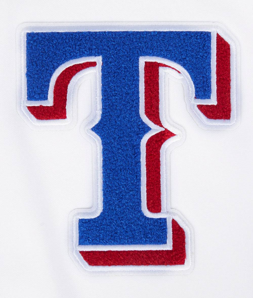 MLB TEXAS RANGERS CLASSIC CHENILLE MEN'S PULLOVER HOODIE (WHITE)