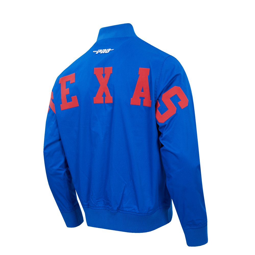 CHAQUETA DE SARTÁN PARA HOMBRE MLB TEXAS RANGERS WINGSPAN (AZUL REAL)