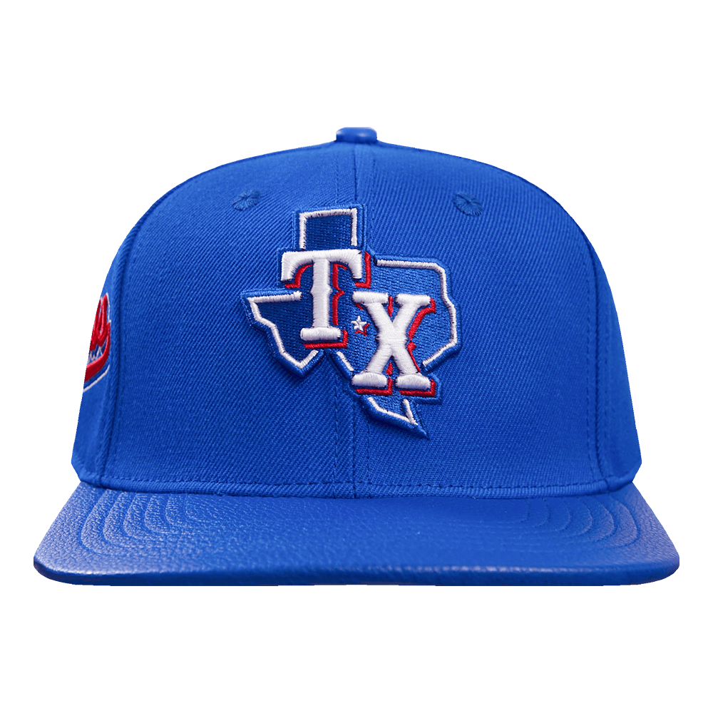 GORRA MLB TEXAS RANGERS SCRIPT TAIL DE OVEJA CON CIERRE AJUSTABLE (AZUL REAL)