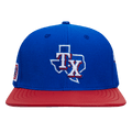 MLB TEXAS RANGERS FAST LANE LOGO WOOL STRAPBACK (ROYAL BLUE)
