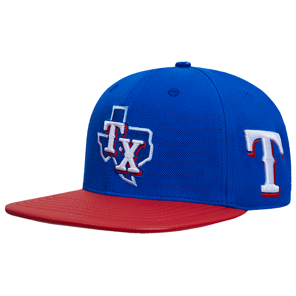 MLB TEXAS RANGERS FAST LANE LOGO WOOL STRAPBACK (ROYAL BLUE)