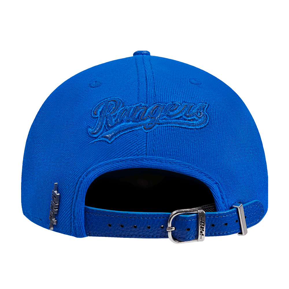 MLB TEXAS RANGERS TRIPLE TONAL PRIMARY LOGO STRAPBACK HAT (ROYAL BLUE)