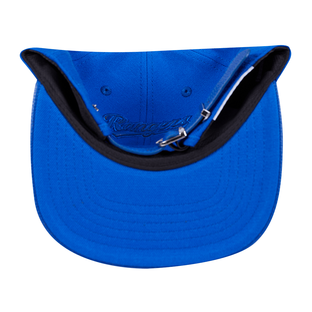 MLB TEXAS RANGERS TRIPLE TONAL PRIMARY LOGO STRAPBACK HAT (ROYAL BLUE)
