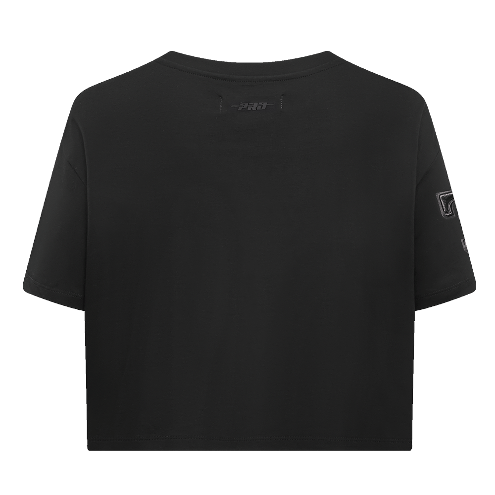 MLB TEXAS RANGERS NEUTRAL WOMEN'S BOXY TOP (BLACK)