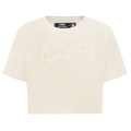 MLB TEXAS RANGERS NEUTRAL WOMEN'S BOXY TOP (EGGSHELL)
