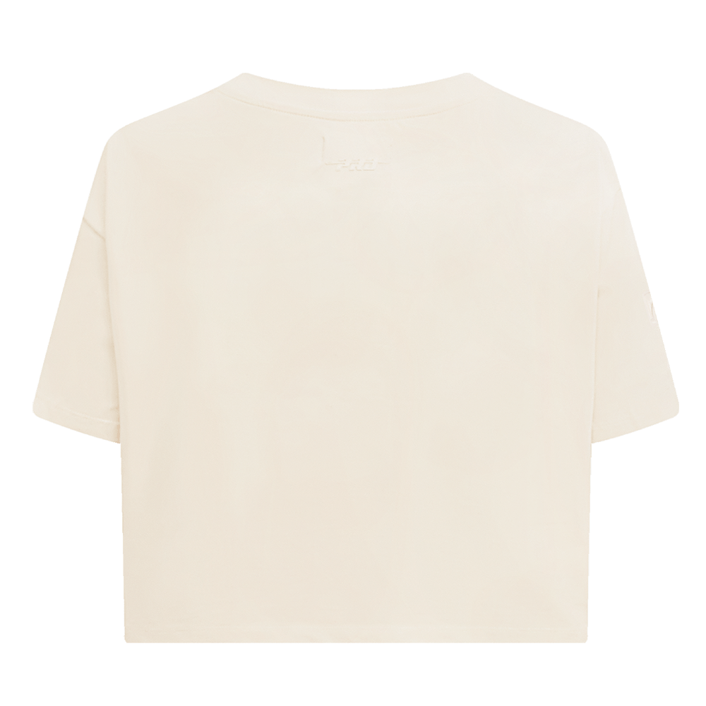 MLB TEXAS RANGERS NEUTRAL WOMEN'S BOXY TOP (EGGSHELL)